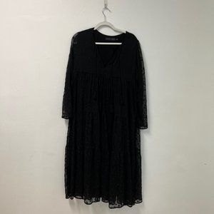 Christy Dawn Black Long Sleeve Dress
